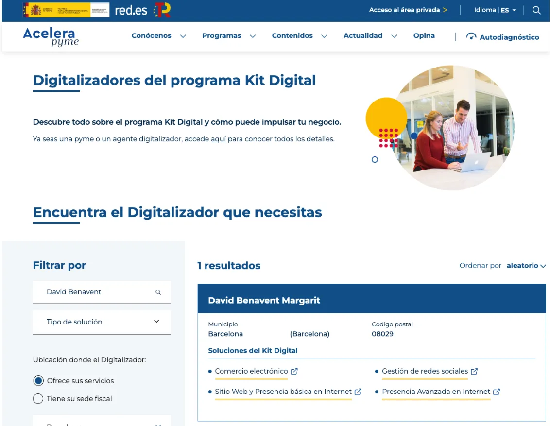 David Benavent agente digitalizador